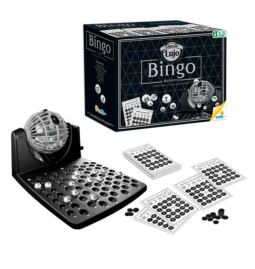 Bingo Con Balotera Juego De Mesa