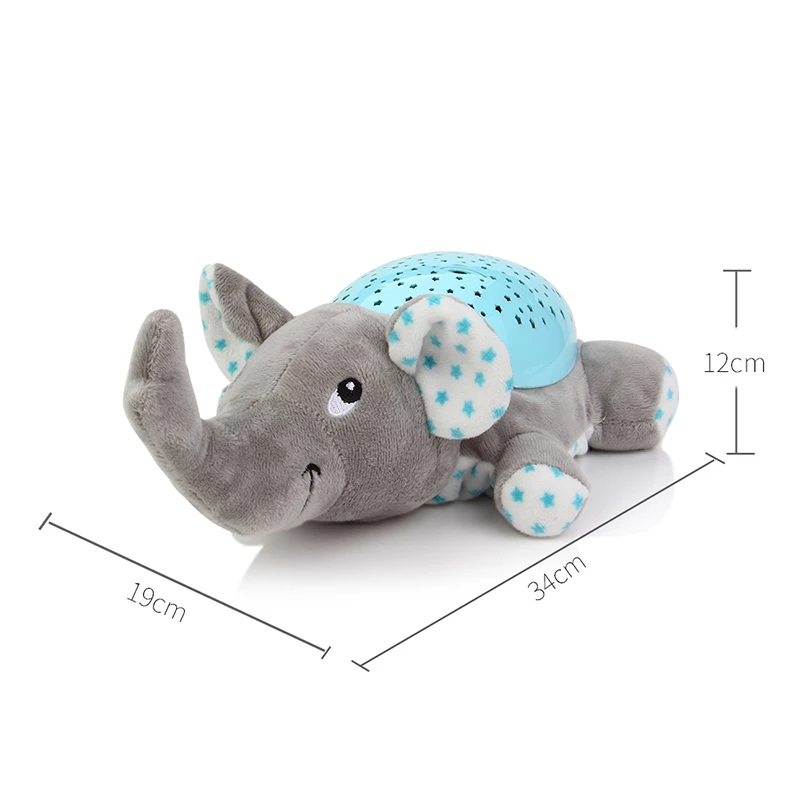 Lampara Para Niños Proyector Luz Elefante