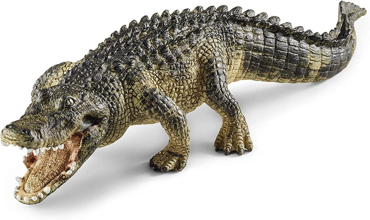 Figura Animales Caiman Pintado A Mano