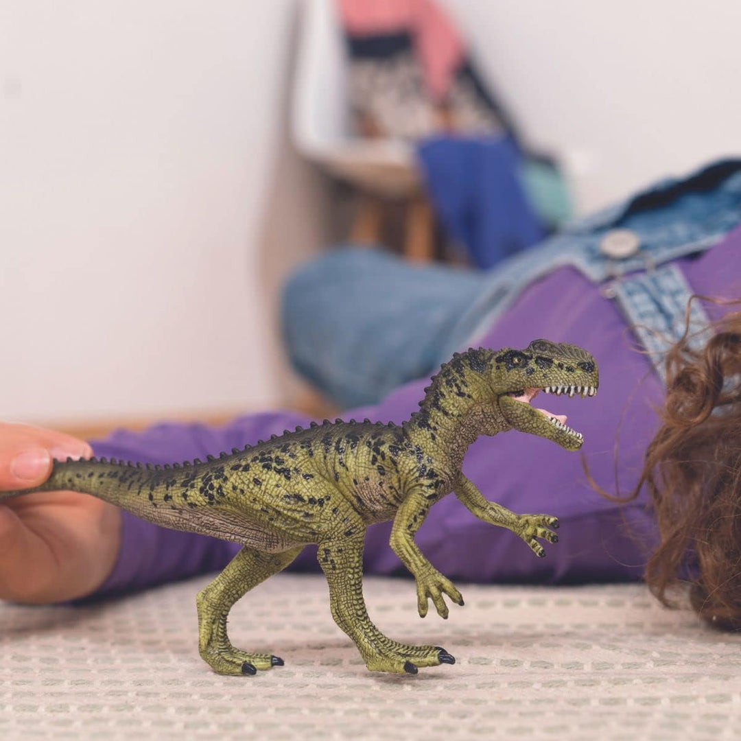 Figura Dinosaurios Monolophosaurus Pintado A Mano