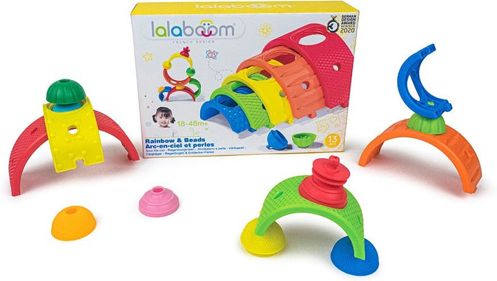 Arco Iris Waldorf Con Cuentas Sensoriales