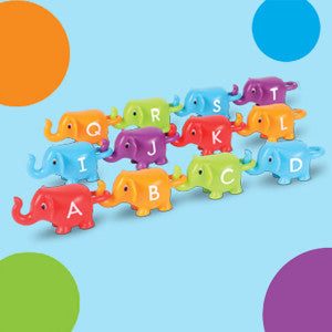 Juego Didáctico Aprendiendo El ABC Elefantes Para Niños