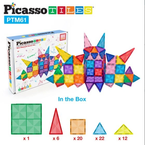 Juego de Construcción Magnético 61 Piezas