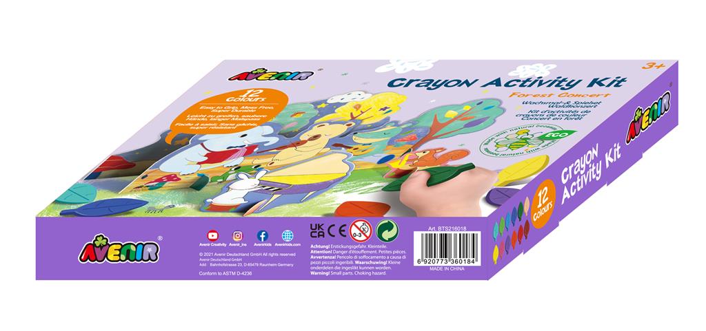 Set De Arte Y Manualidades Con Crayones Concierto De Animales