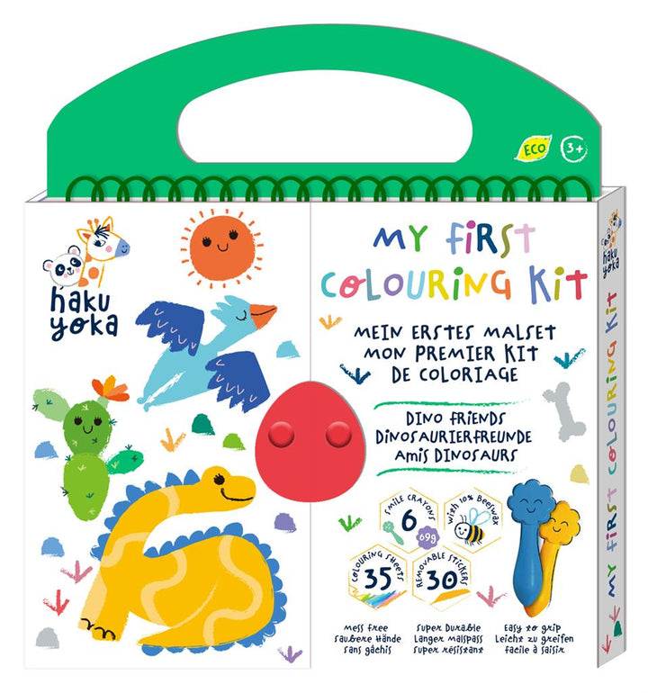Set Mi Primer Libro Para Colorear dinosaurios
