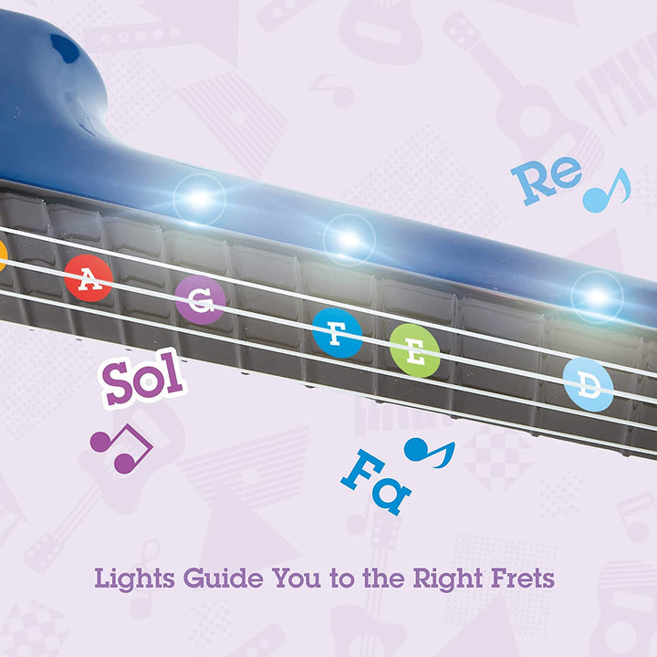 Guitarra Ukelele Con Luces Para Ninos