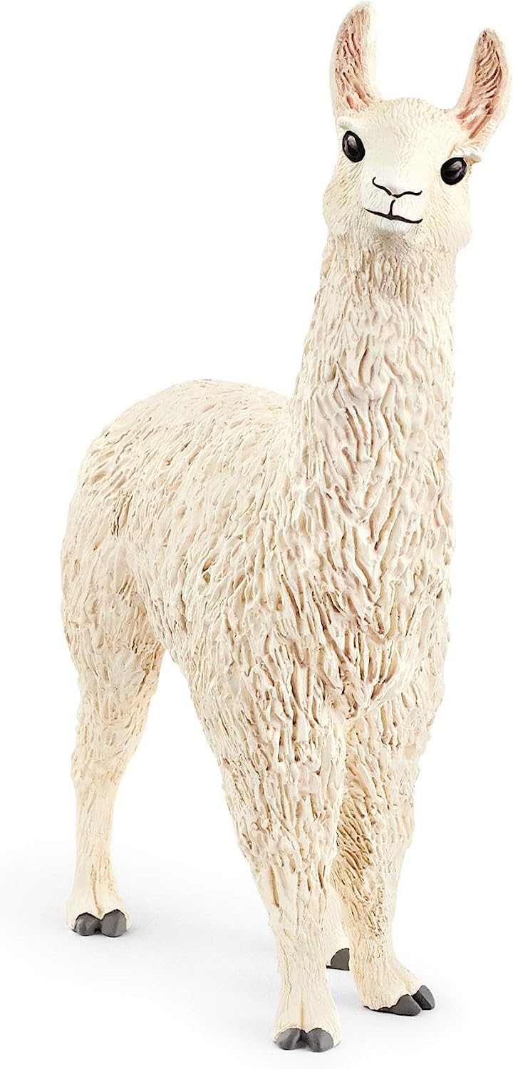 Figura Animales Llama Pintada A Mano Niños