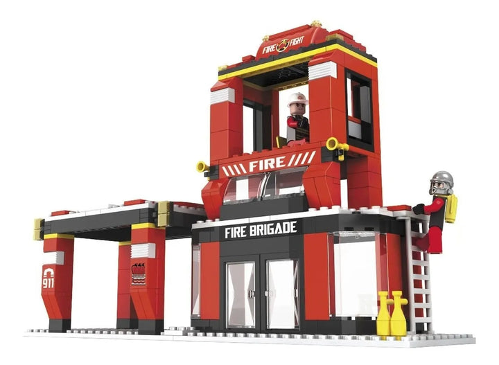 Juego De Construccion Tipo Lego Bomberos 679 Piezas