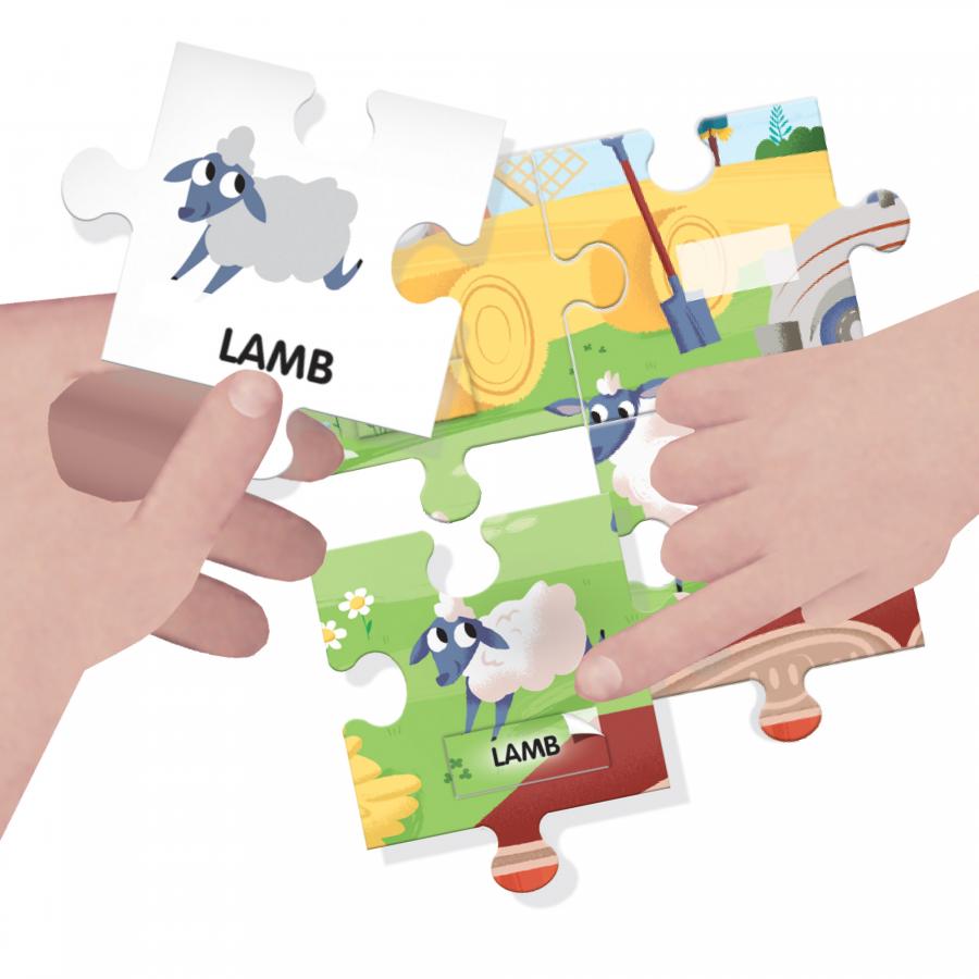 Juego Montessori Rompecabezas Aprende Ingles