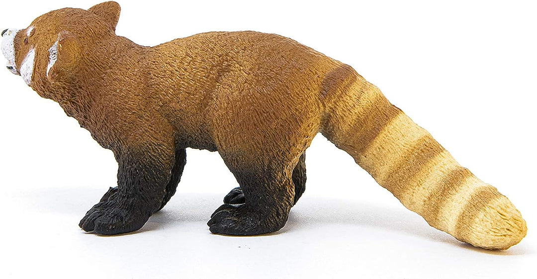 Figura Animales Oso Panda Rojo Pintado A Mano