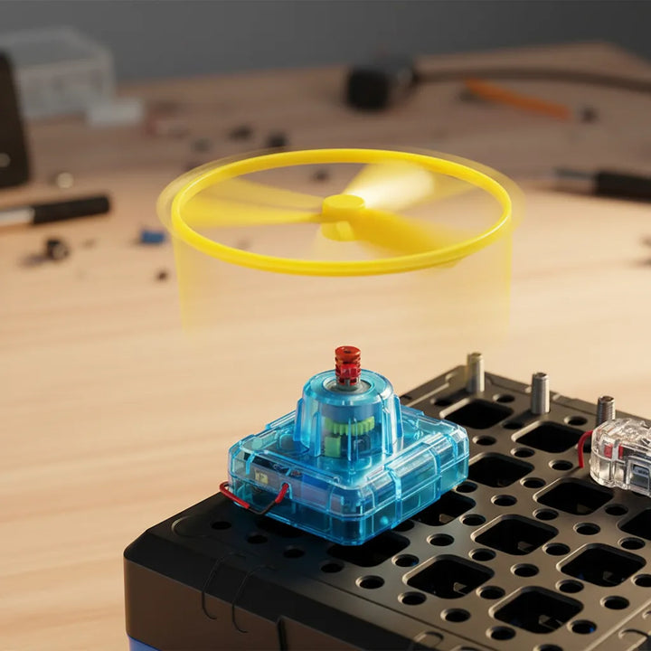 Experimento STEM Disco Volador Helicoptero