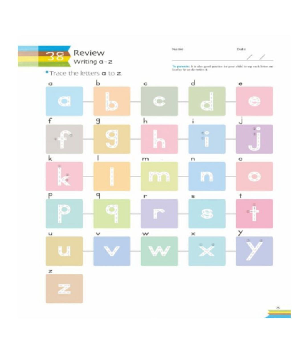 Libro Kumon Letras Minúsculas En Ingles Para Niños