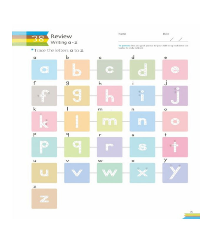 Libro Kumon Letras Minúsculas En Ingles Para Niños