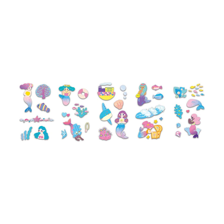 Set De Stickers Para Uñas Y Tattoos Temporales Sirenas