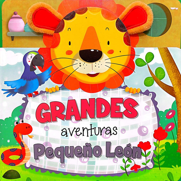 Libro Sensorial Pequeño Leon Con Orejas De Peluche