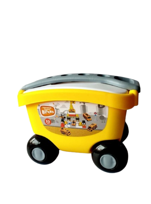 Juego Vagón Bloques Construcción 2 En 1 Niños