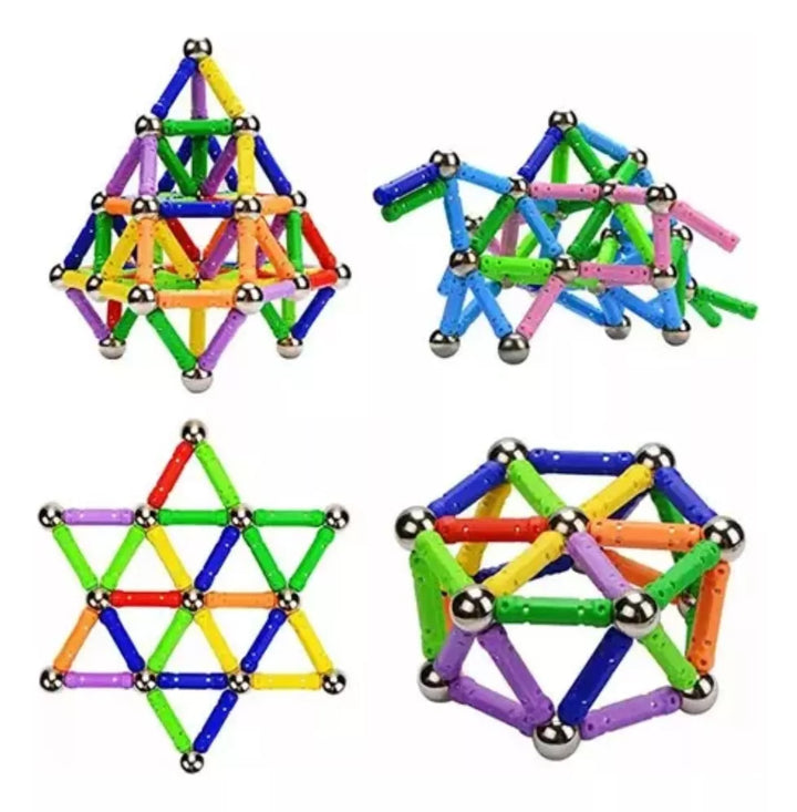 Juego Construcción Magnética Para Niños