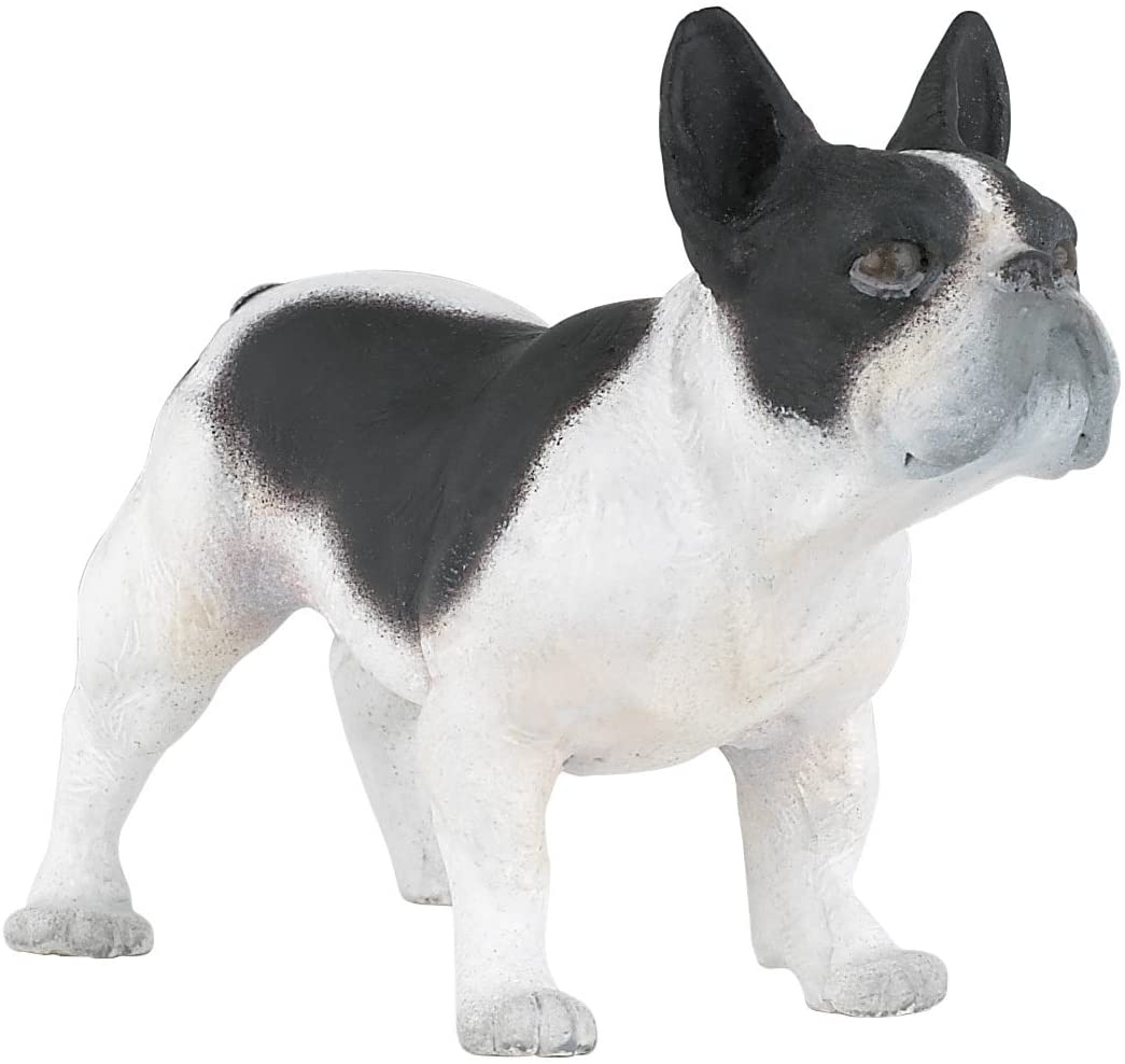 Figura Animales Bulldog Frances Pintado a Mano