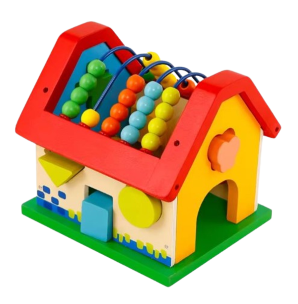 Juego Didactico Casa Encajable Con Abaco