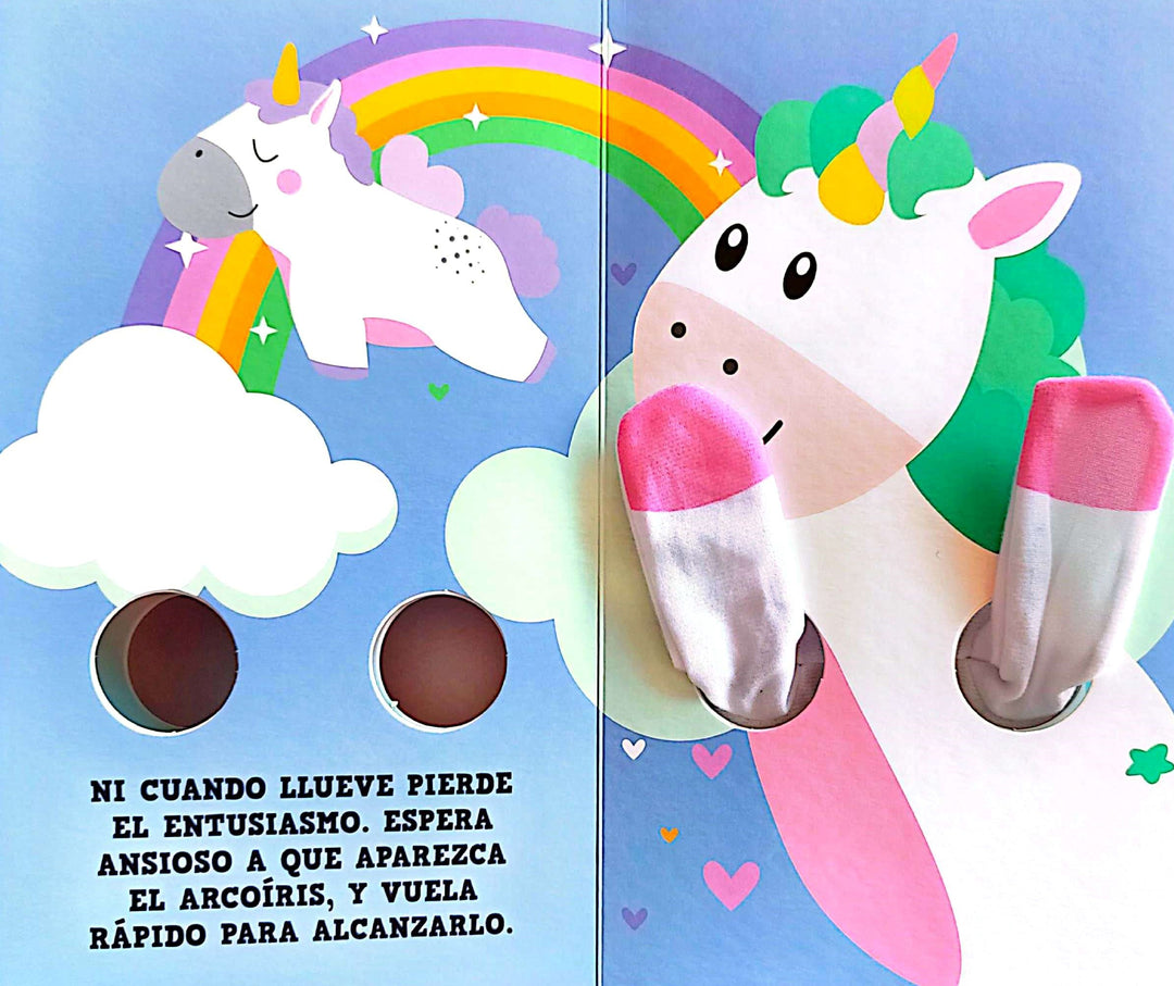 Libro Y Titere De Dedo Abrazos De Unicornio