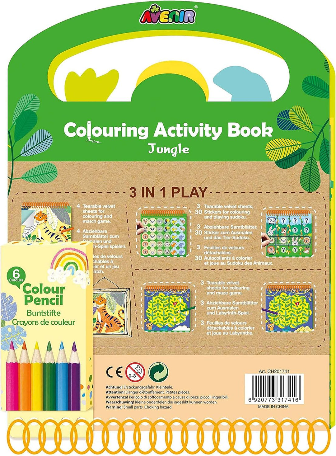 Set De Arte Libro Actividades Para Colorear La Selva