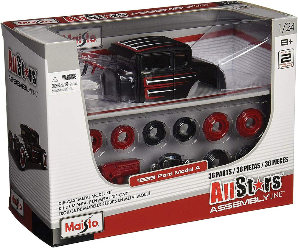 Carro A Escala 1/24 Ford 1929 Modelo A Hot Rod Para Armar