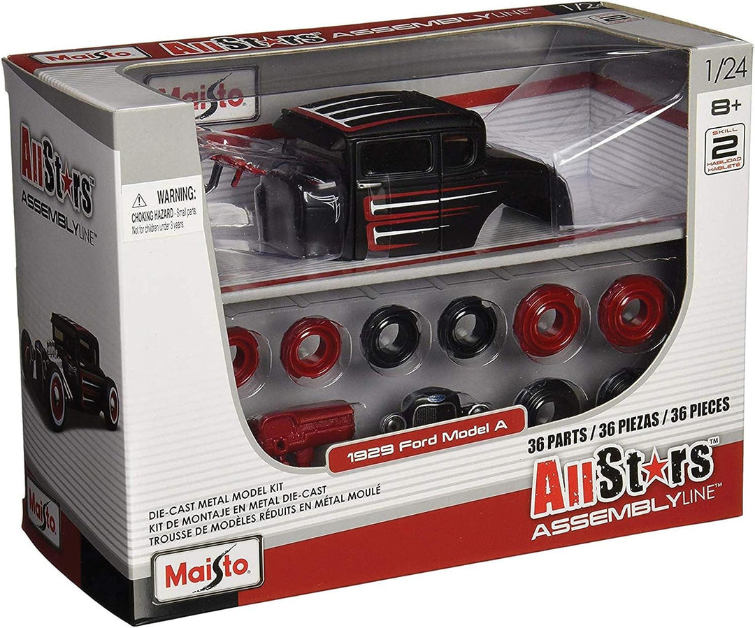 Carro A Escala 1/24 Ford 1929 Modelo A Hot Rod Para Armar