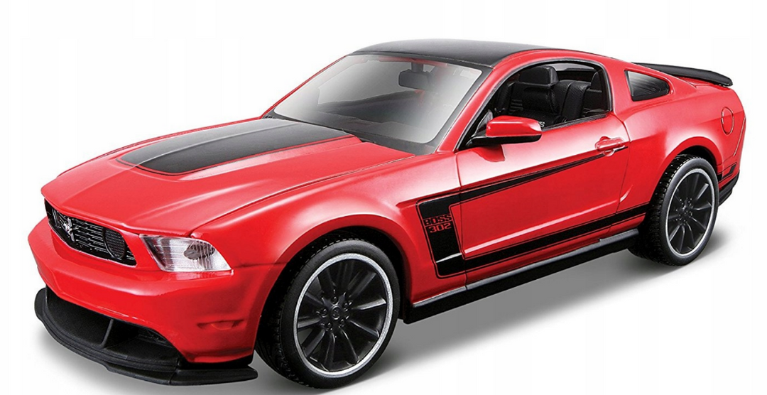 Carro A Escala 1/24 Ford Mustang Boss 302 Rojo Para Armar