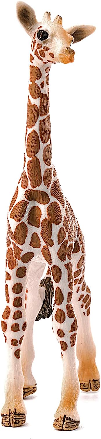 Figura Animales Cria De Jirafa Pintado A Mano