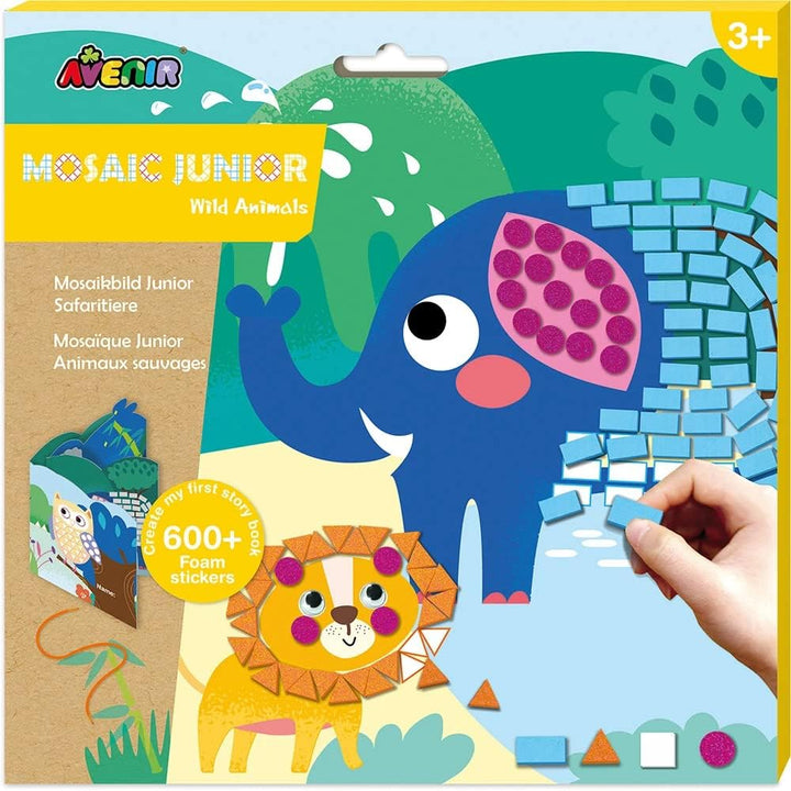 Set De Arte y Manualidades Mosaico Con Stickers Animales