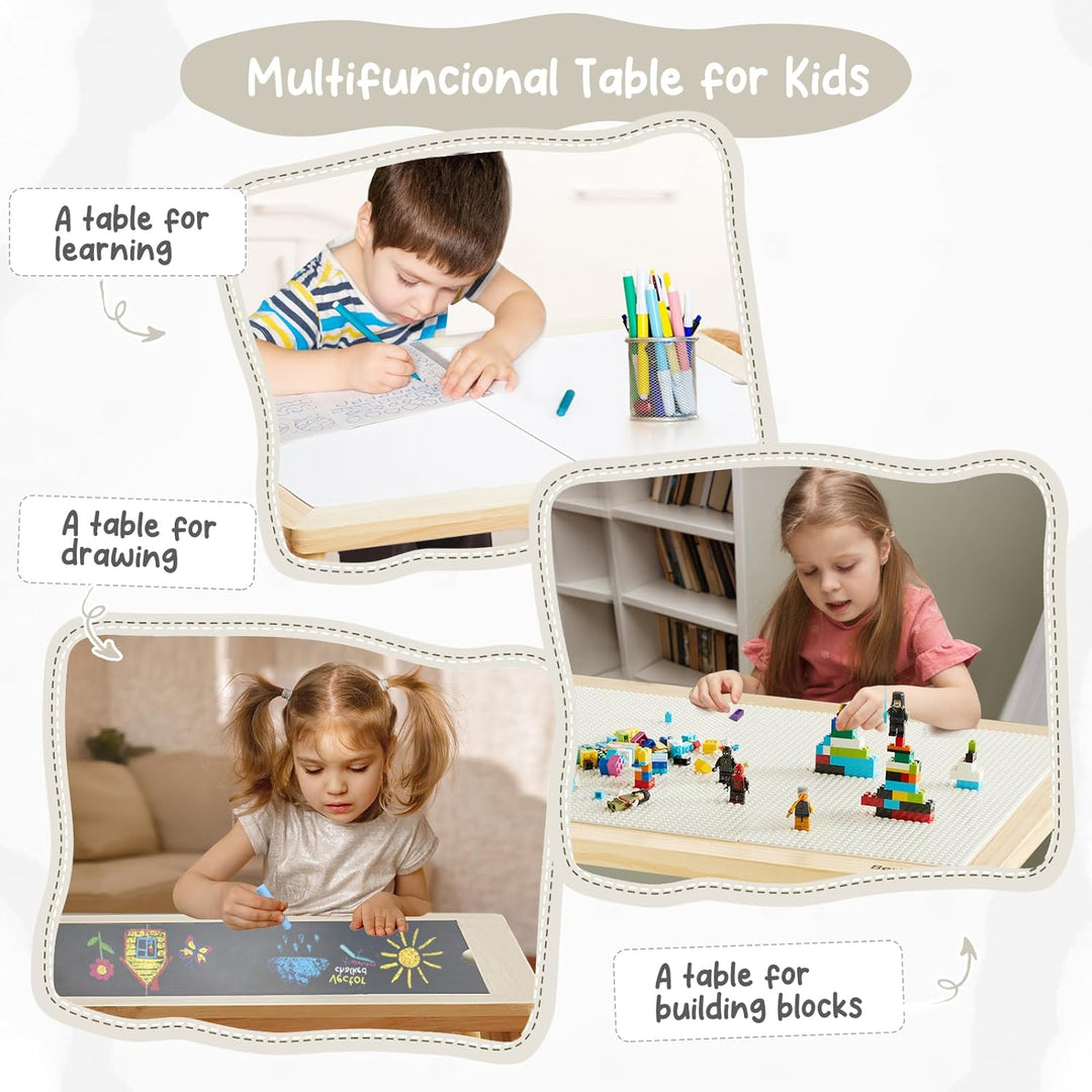 Mesa Sensorial Montessori 2 En 1 Lego
