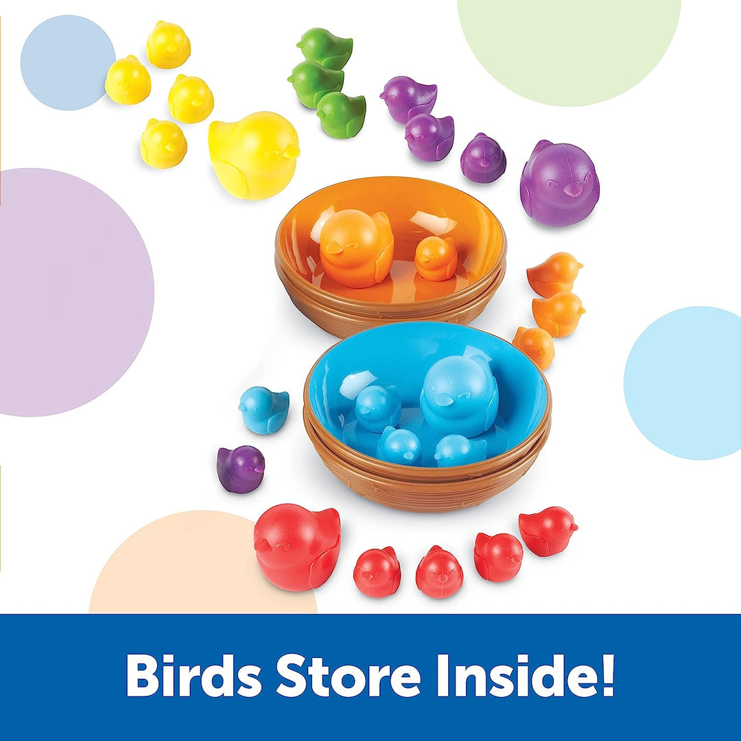 Juego de Clasificación Aves De Colores Para Niños