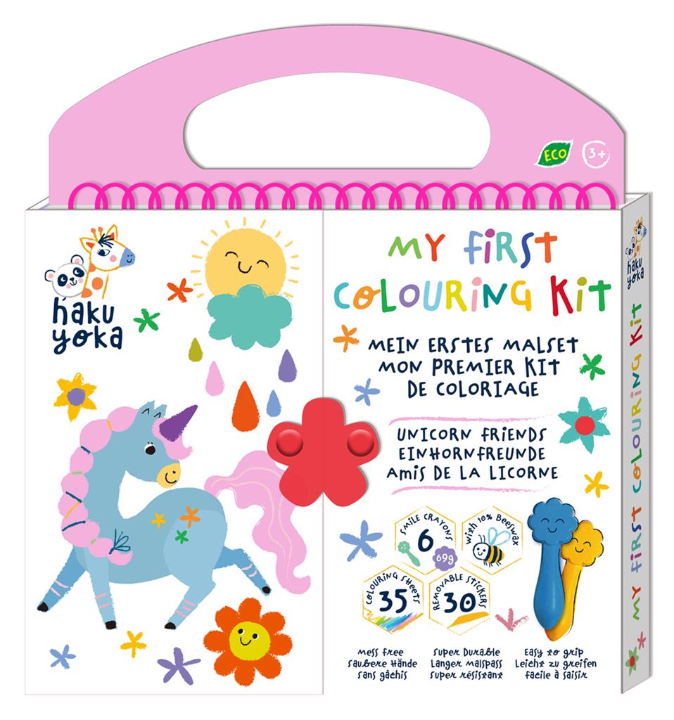 Set Mi Primer Libro Para Colorear unicornios
