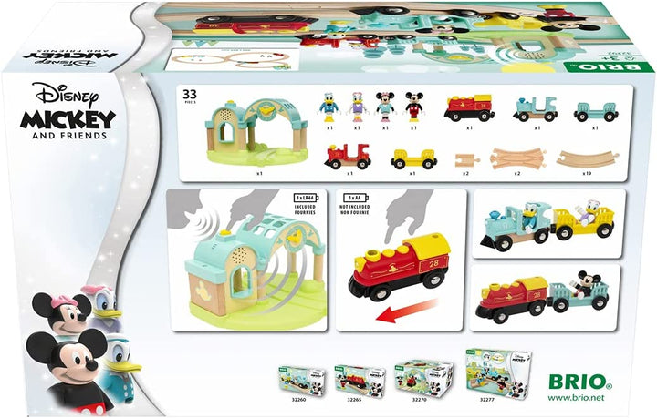 Pista De Trenes Mickey En Madera Con Sonido