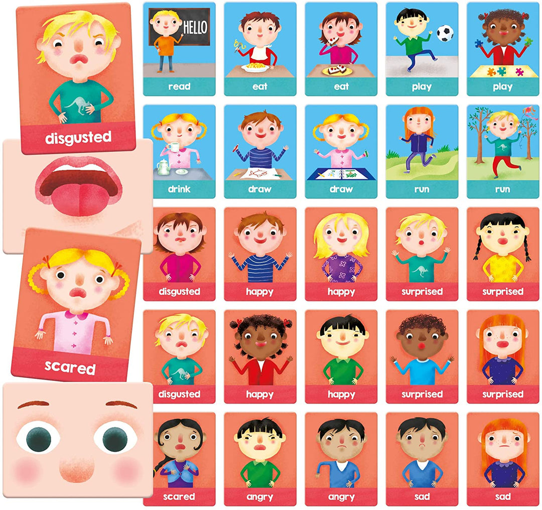 Flash Cards Montessori Emociones y Acciones