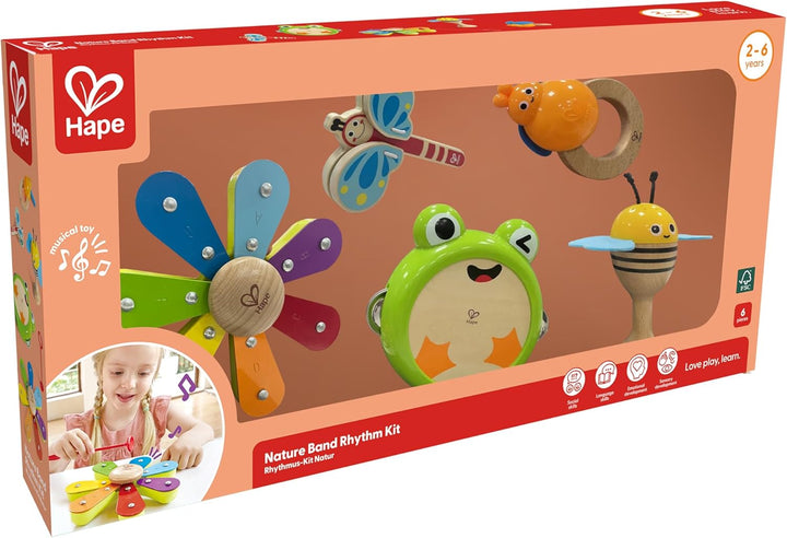 Juego Set Musical 5 En 1 En Madera Para Niños