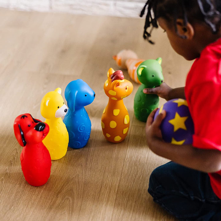 Juego de Bolos Animales y Texturas