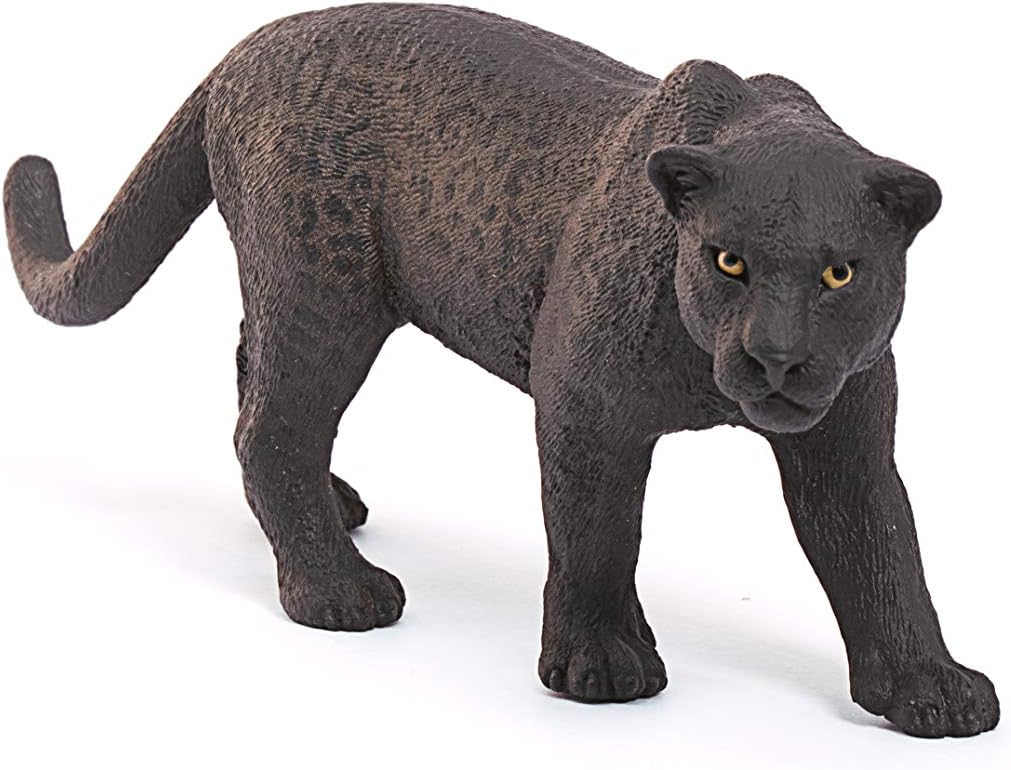 Figura Animales Pantera Negra Pintado A Mano