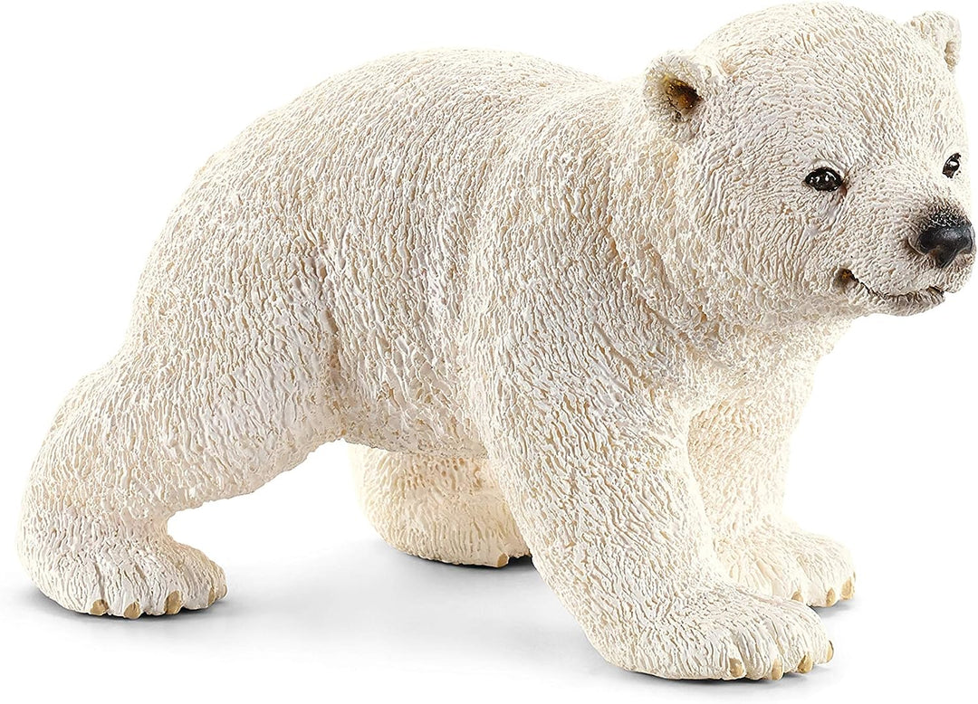 Figura Animales Cria De Oso Polar Pintado A Mano