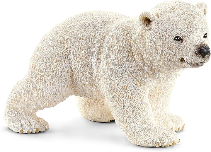 Figura Animales Cria De Oso Polar Pintado A Mano