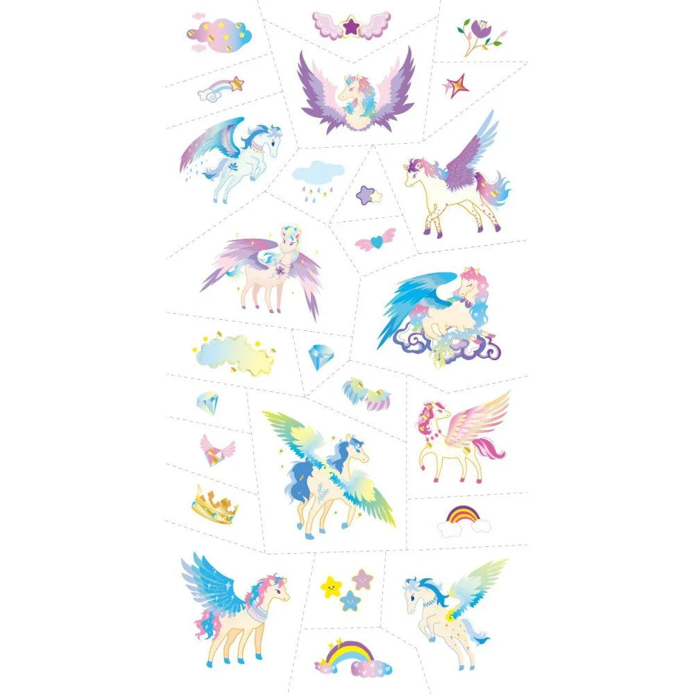 Set De Arte Stickers Y Tattoo Pegasus