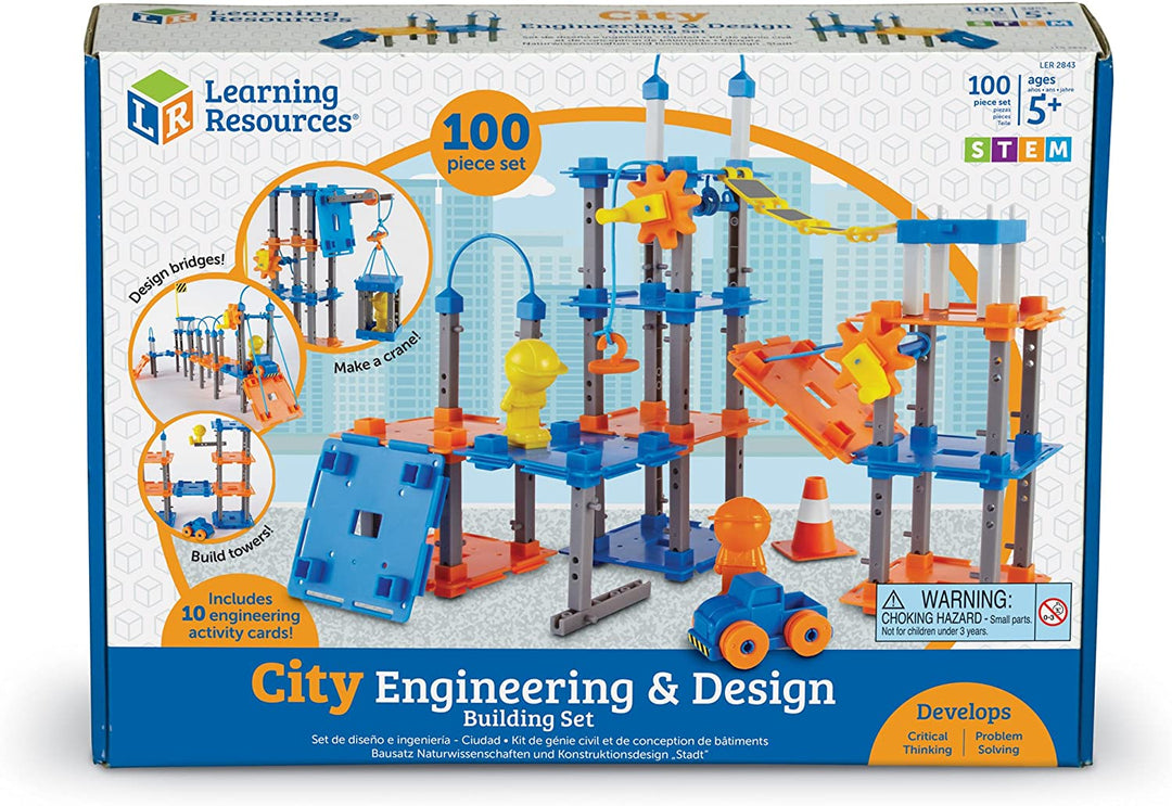 Juego Ciudad STEM Ingeniería y Diseño Para Niños