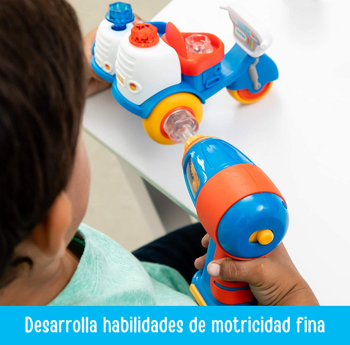 Juego Didáctico Construye Tu Moto De Policía STEM