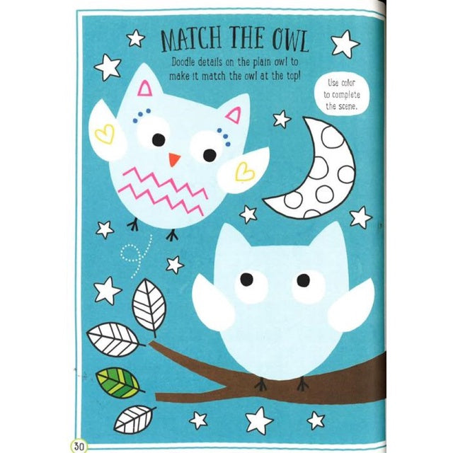 Libro De Actividades Con Stickers Buhos