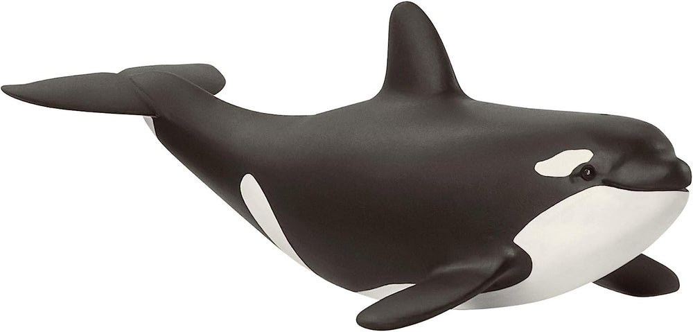 Figura Animales Cría Orca Pintado A Mano