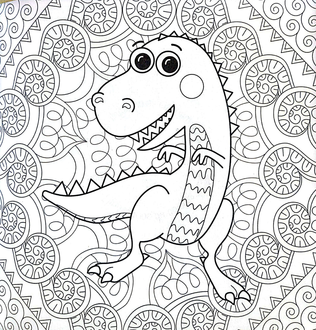 Libro Primeras Mandalas Dinosaurios Colorear