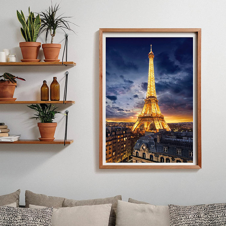 Rompecabezas 1000 Piezas Torre Eiffel Paris De Noche