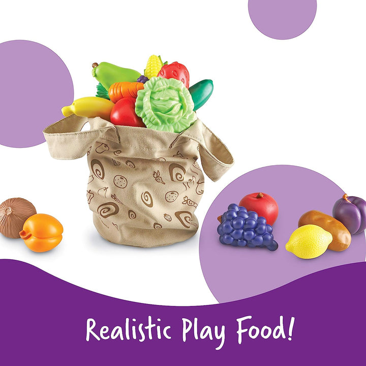 Juego Didáctico Set De Juego Bolsa De Frutas Para Niños