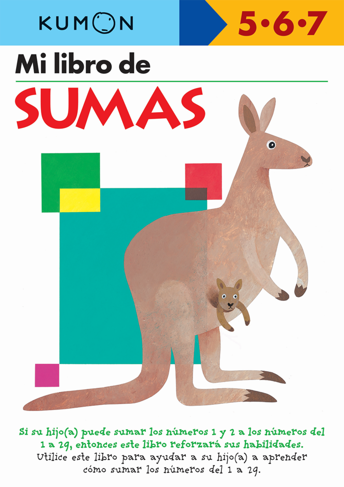 Libro Didáctico Kumon Mi Libro de Sumas Para Niños