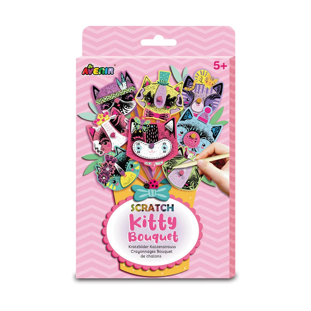 Set De Arte Marionetas Para Raspar Ramo De Gatitos